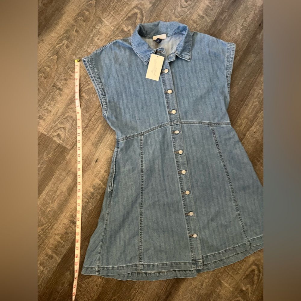 Universal Thread Cap Sleeve Button Down Dress-Siz… - image 7